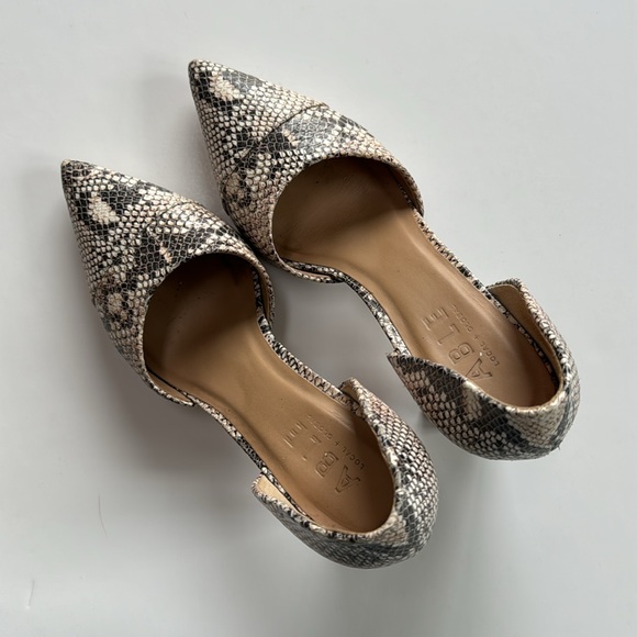 ABLE Snakeskin D’Orsay Heels - Picture 2 of 4